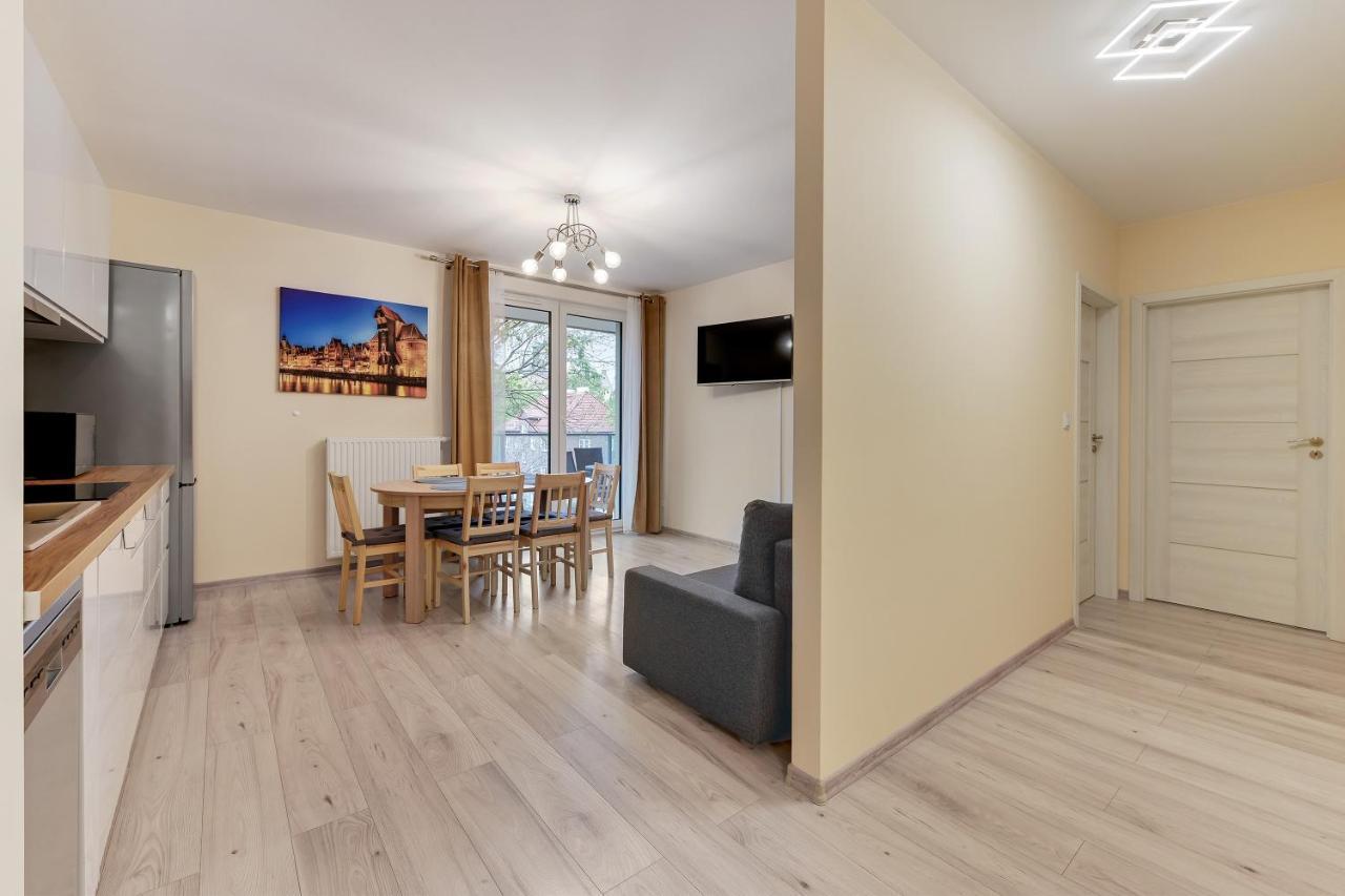 Gdansk Centrum - Apartament 3 - Pokojowy Z Duzym Tarasem 外观 照片